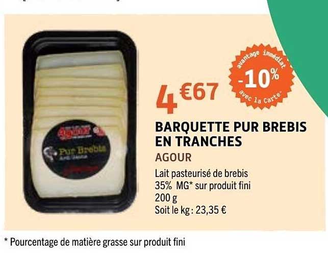BAROUETTE PUR BREBIS EN TRANCHES