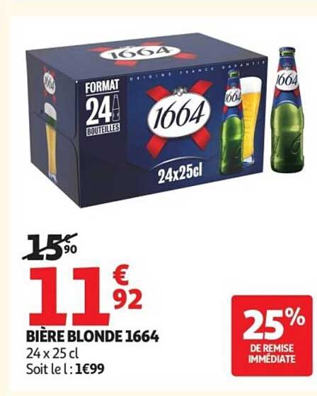 BIERE BLONDE 1664 24 x 25 cl