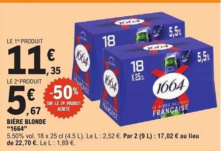 BIERE BLONDE "1664"
