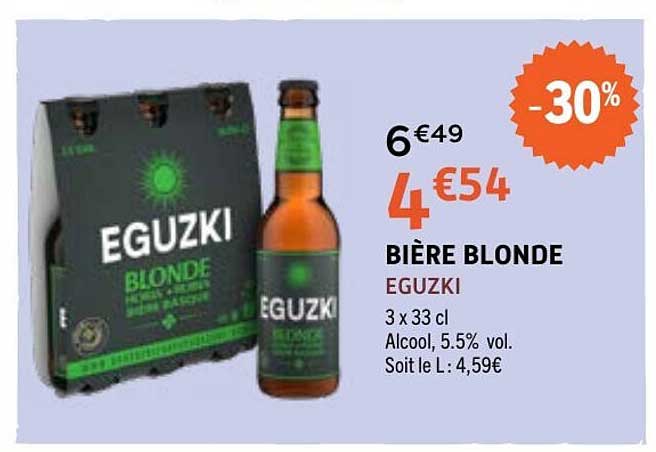 BIÈRE BLONDE EGUZKI