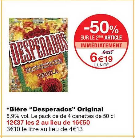 Bière “Desperados” Original