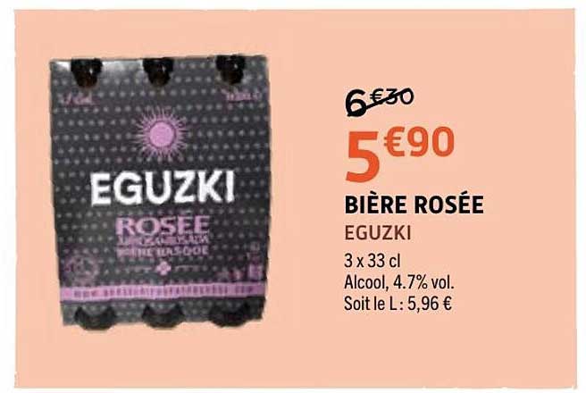 BIÈRE ROSÉE EGUZKI