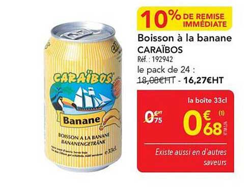 Boisson à la banane CARAÏBOS