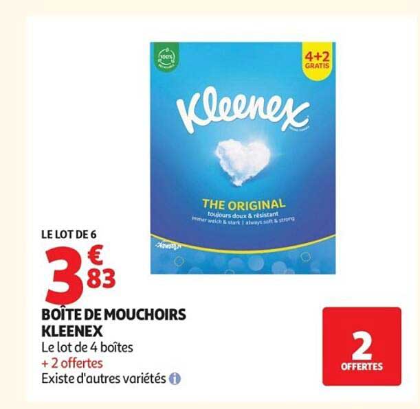 BOITE DE MOUCHOIRS KLEENEX
