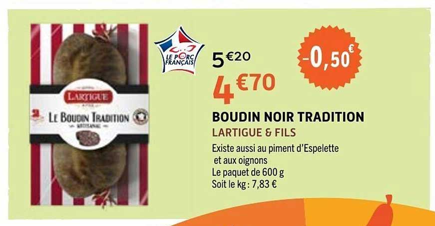 BOUDIN NOIR TRADITION