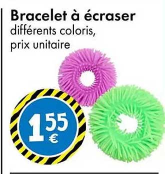 Bracelet à écraser différents coloris, prix unitaire