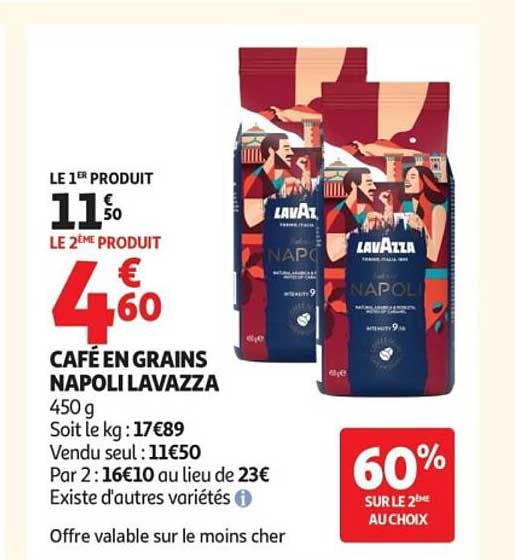CAFÉ EN GRAINS NAPOLI LAVAZZA