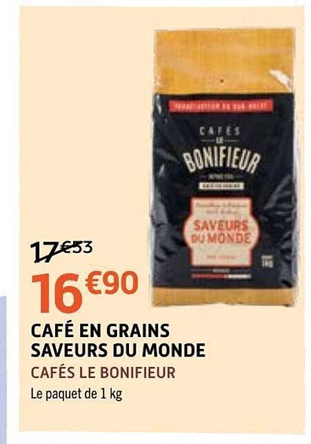 CAFÉ EN GRAINS SAVEURS DU MONDE