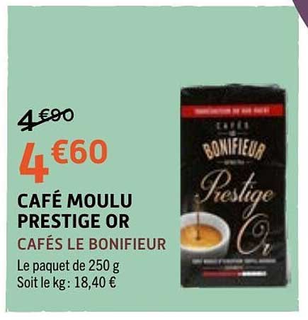 CAFÉ MOULU PRESTIGE OR CAFÉS BONIFIEUR