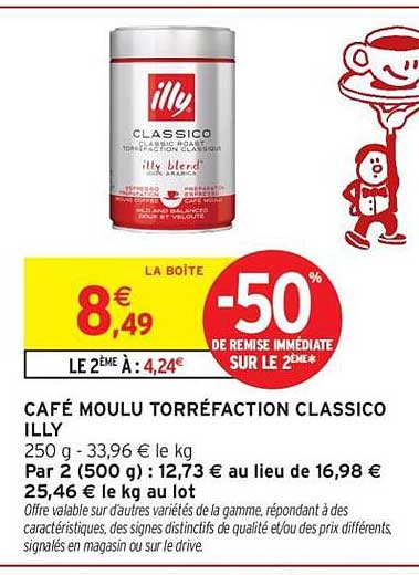 CAFÉ MOULU TORRÉFACTION CLASSICO ILLY
