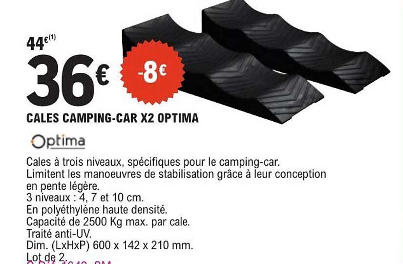 CALES CAMPING-CAR X2 OPTIMA