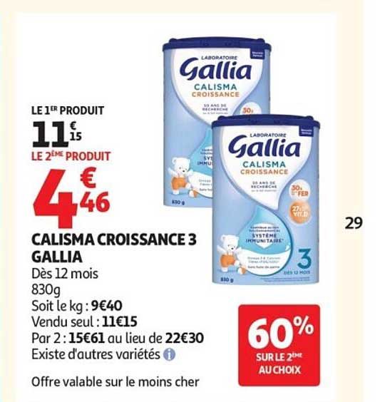 CALISMA CROISSANCE 3 GALLIA