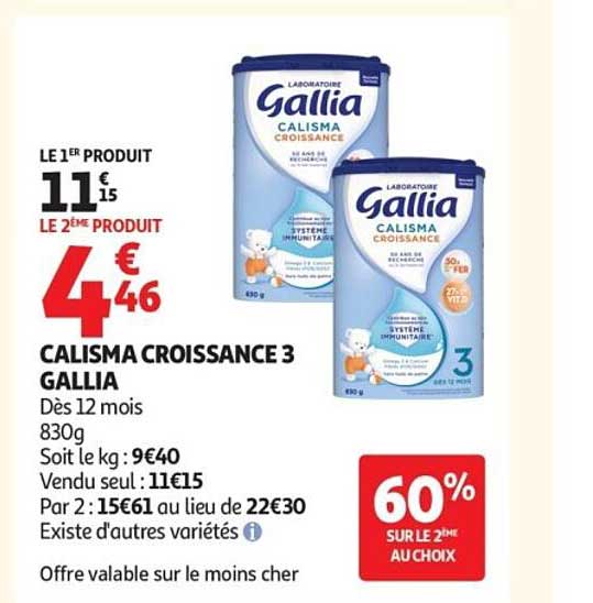 CALISMA CROISSANCE 3 GALLIA