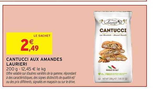 CANTUCCI AUX AMANDES LAURIERI