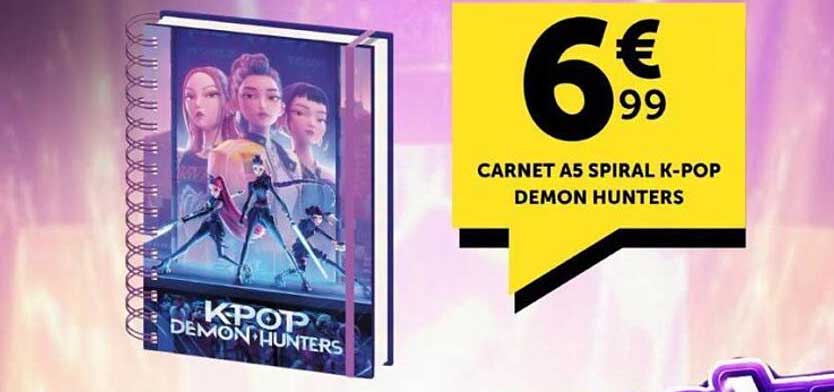 CARNET A5 SPIRAL K-POP DEMON HUNTERS