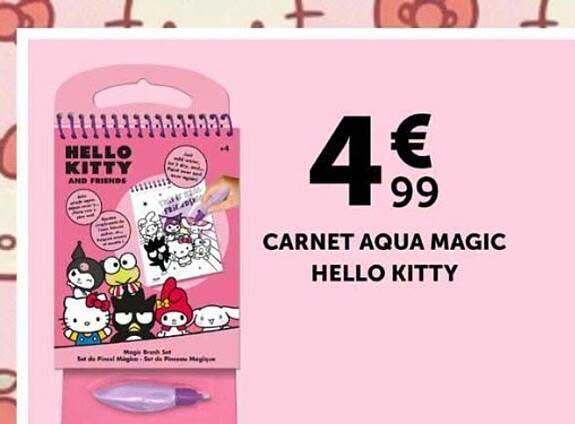 CARNET AQUA MAGIC HELLO KITTY