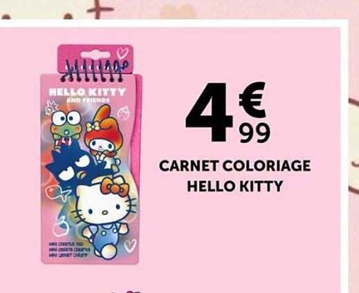 CARNET COLORIAGE HELLO KITTY