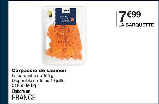 Carpaccio de saumon