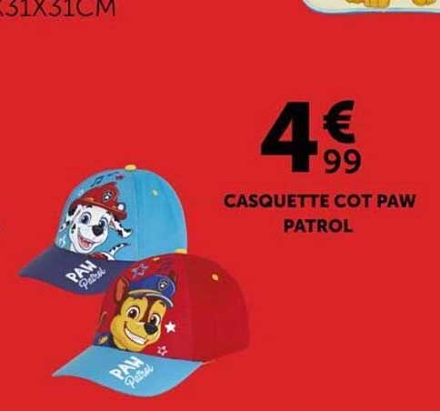 CASQUETTE COT PAW PATROL
