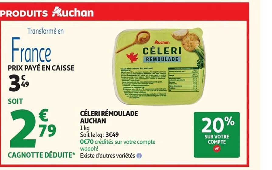 CÉLERI RÉMOULADE AUCHAN