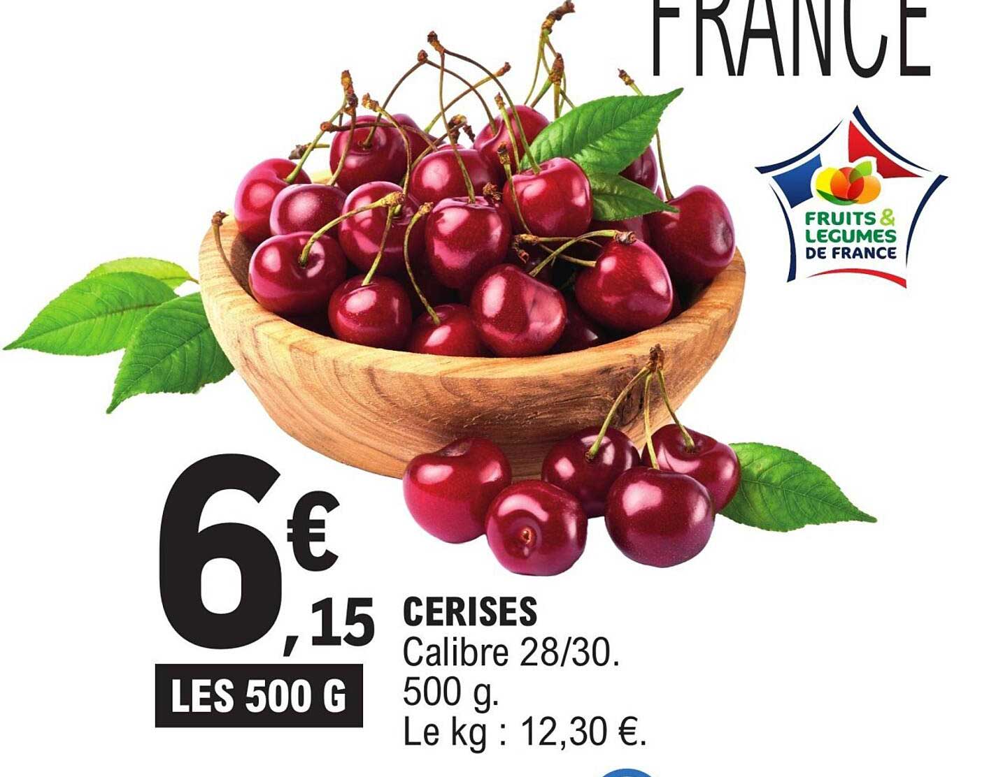 CERISES Calibre 28/30. 500 g.