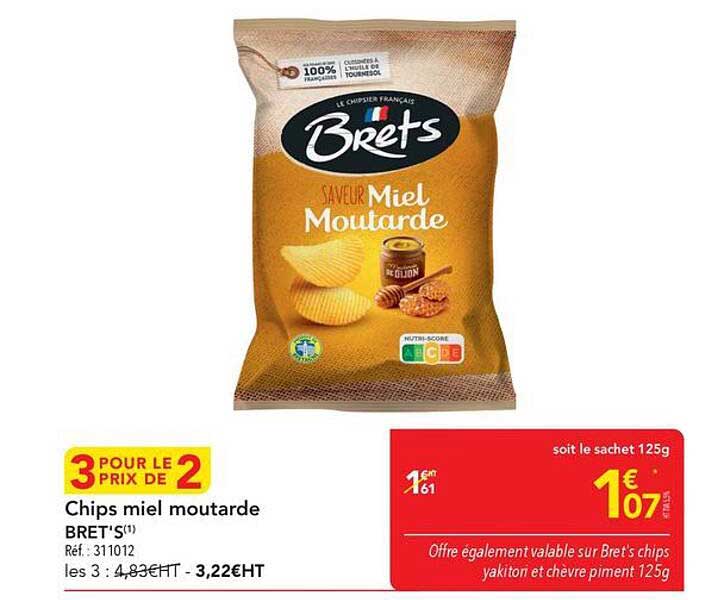 Chips miel moutarde BRET'S