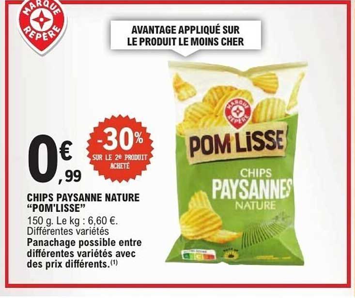 CHIPS PAYSANNE NATURE "POM'LISSE"