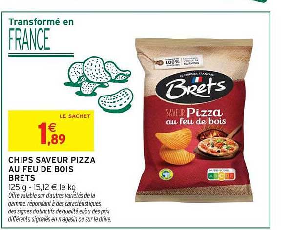 CHIPS SAVEUR PIZZA AU FEU DE BOIS BRETS