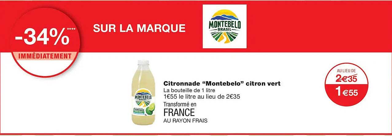 Citronnade “Montebelo” citron vert