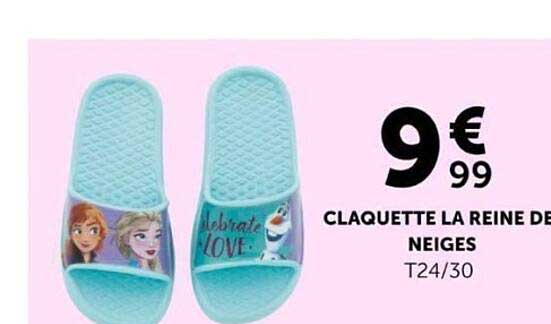 CLAQUETTE LA REINE DE NEIGES T24/30