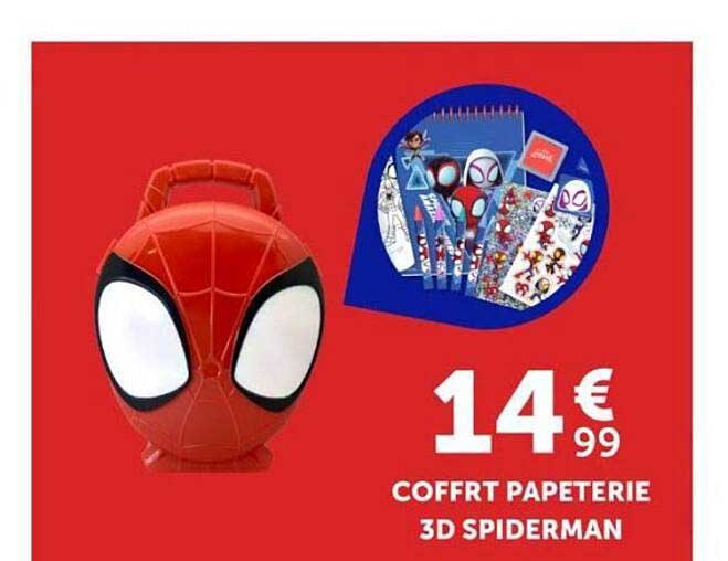 COFFERT PAPETERIE 3D SPIDERMAN