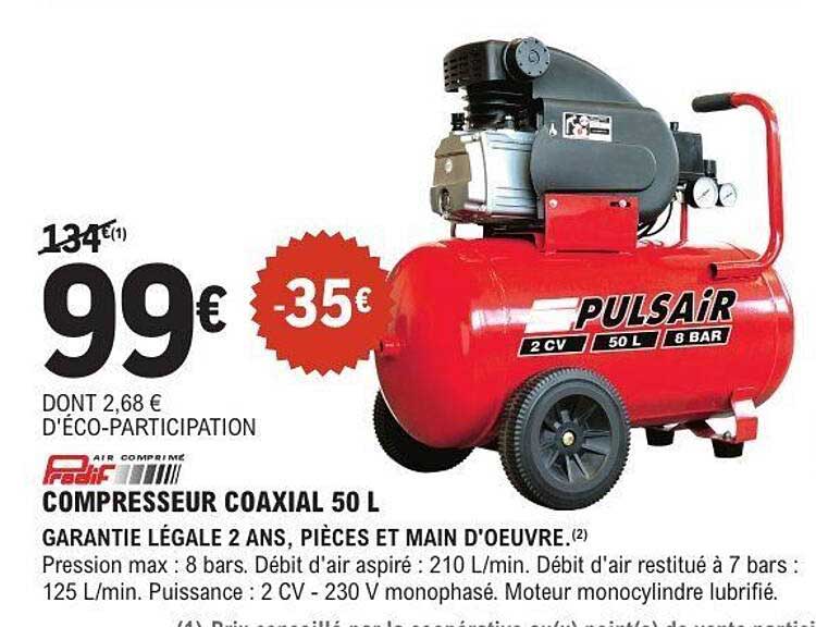 COMPRESSEUR COAXIAL 50 L
