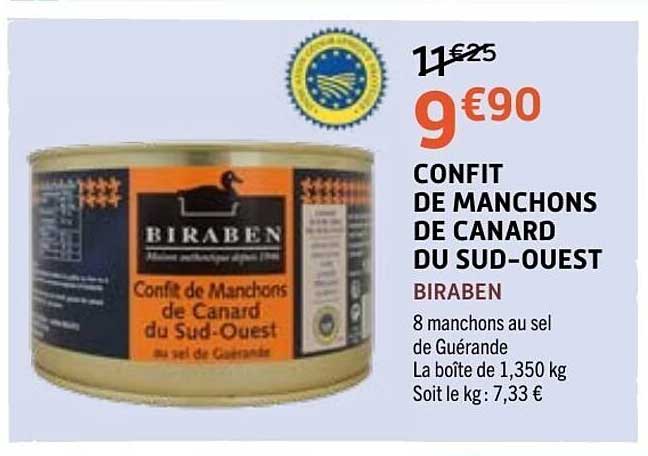 CONFIT DE MANCHONS DE CANARD DU SUD-OUEST