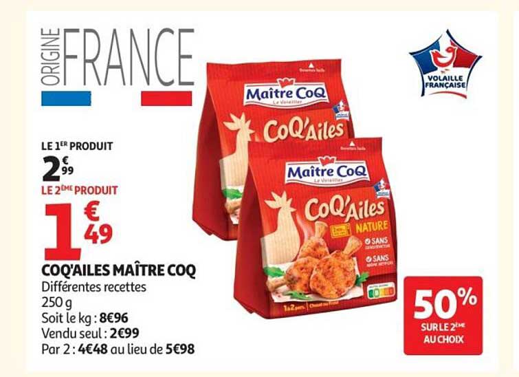 COQ'AILES MAÎTRE COQ