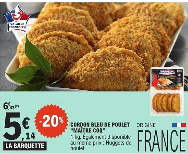 CORDON BLEU DE POULET "MAÎTRE COQ"