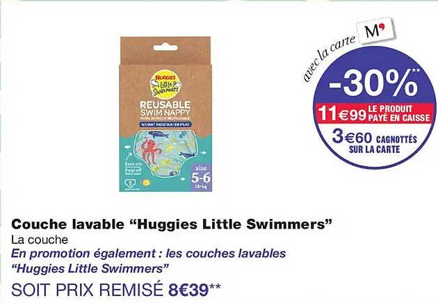 Couche lavable “Huggies Little Swimmers”