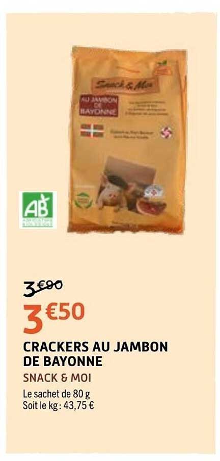 CRACKERS AU JAMBON DE BAYONNE