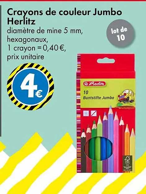 Crayons de couleur Jumbo Herlitz