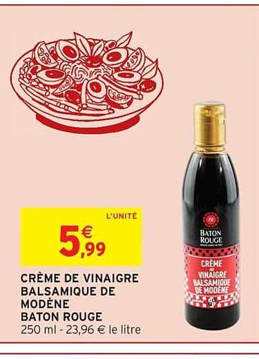 CRÈME DE VINAIGRE BALSAMIQUE DE MODÈNE BATON ROUGE