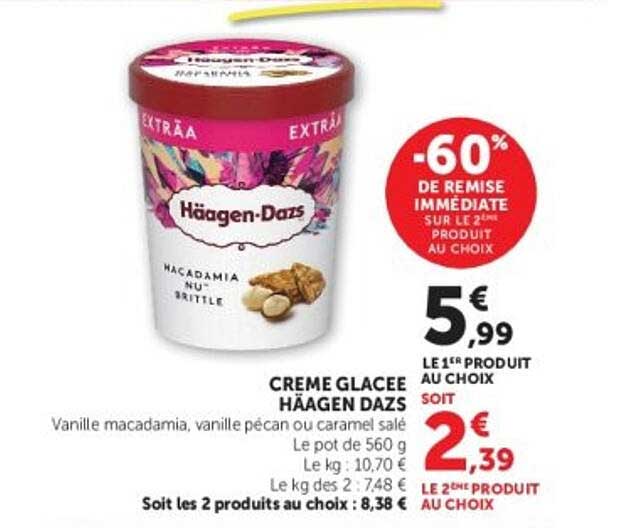 CRÈME GLACÉE HÄAGEN DAZS