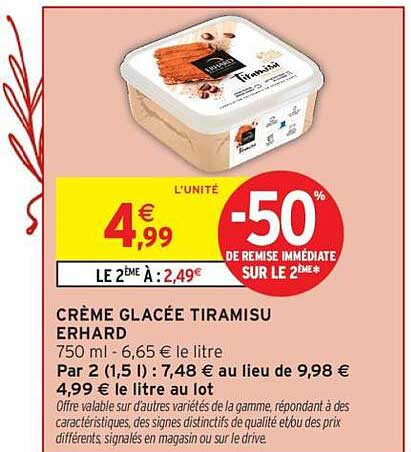 CRÈME GLACÉE TIRAMISU ERHARD