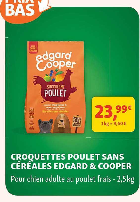 CROQUETTES POULET SANS CÉRÉALES EDGARD & COOPER