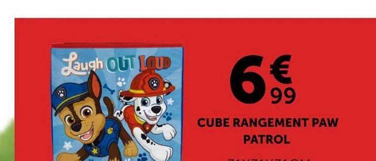 CUBE RANGEMENT PAW PATROL