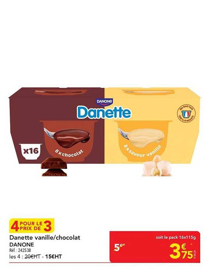 Danette vanille/chocolat