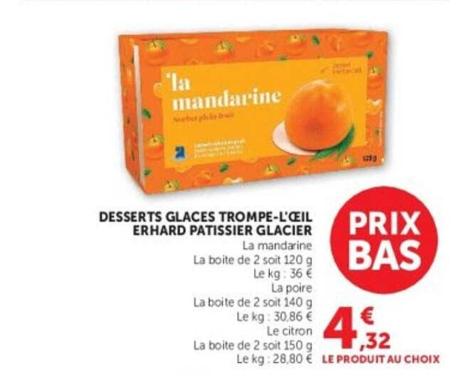 DESSERTS GLACES TROMPE-L’ŒIL ERHARD PATISSIER GLACIER