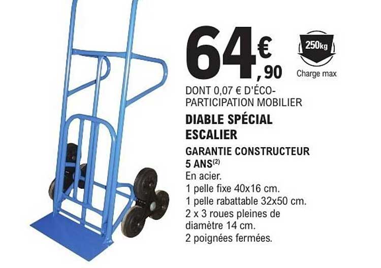 DIABLE SPÉCIAL ESCALIER