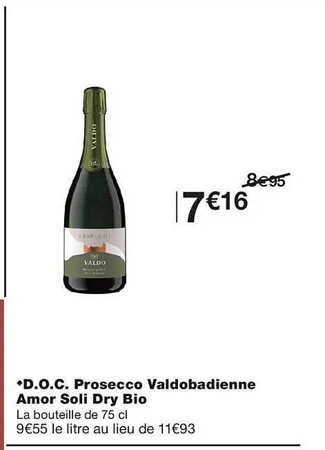 D.O.C. Prosecco Valdobiadienne Amor Soli Dry Bio