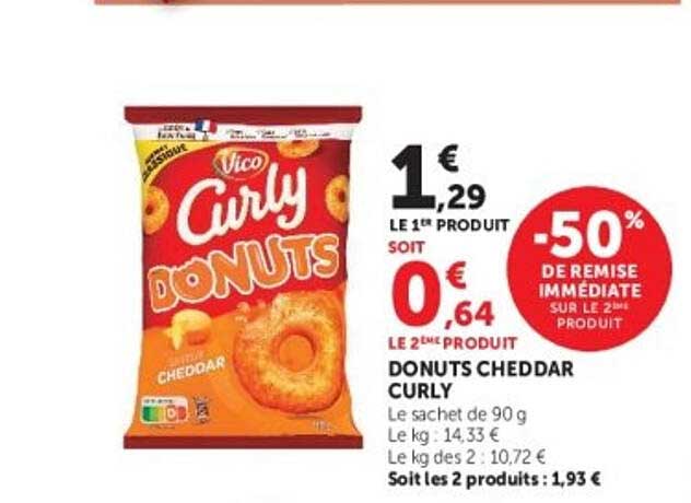 DONUTS CHEDDAR CURLY