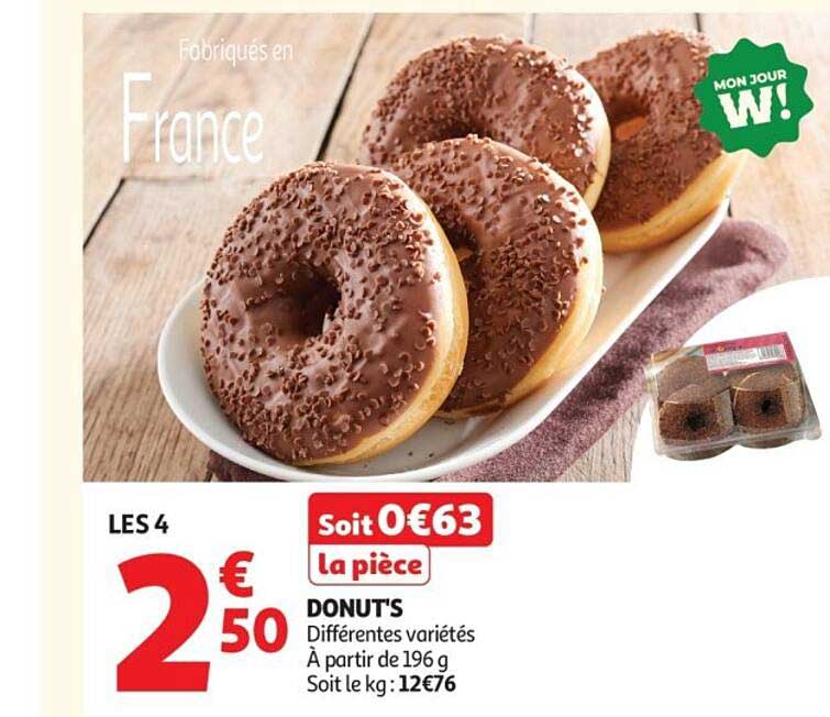DONUTS Différentes variétés À partir de 196 g