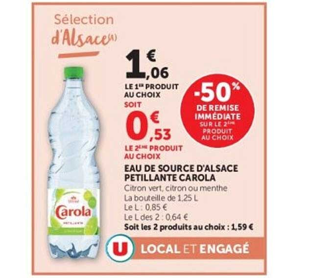 EAU DE SOURCE D'ALSACE PETILLANTE CAROLA